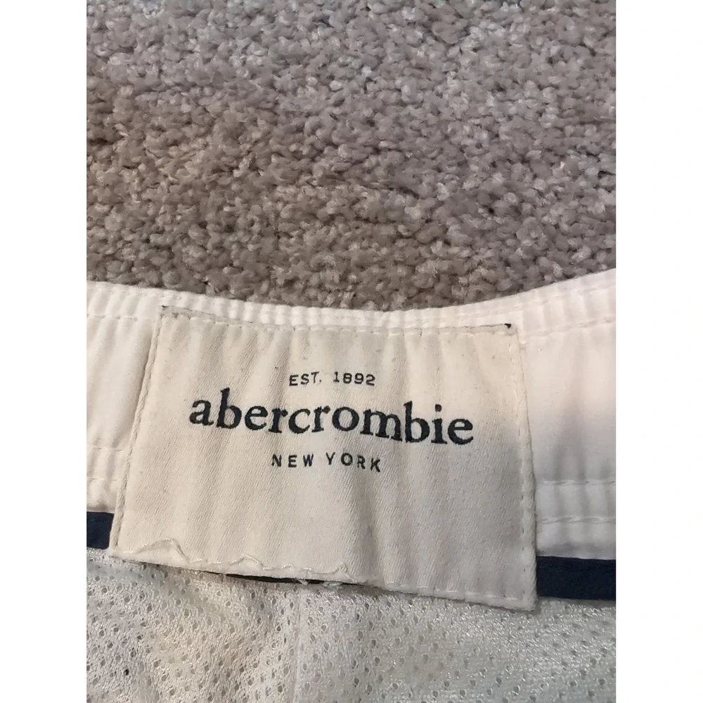 Abercrombie Fitch Kids‎ Plaid Cargo Swim Trunks Shorts Blue Yellow White Size M